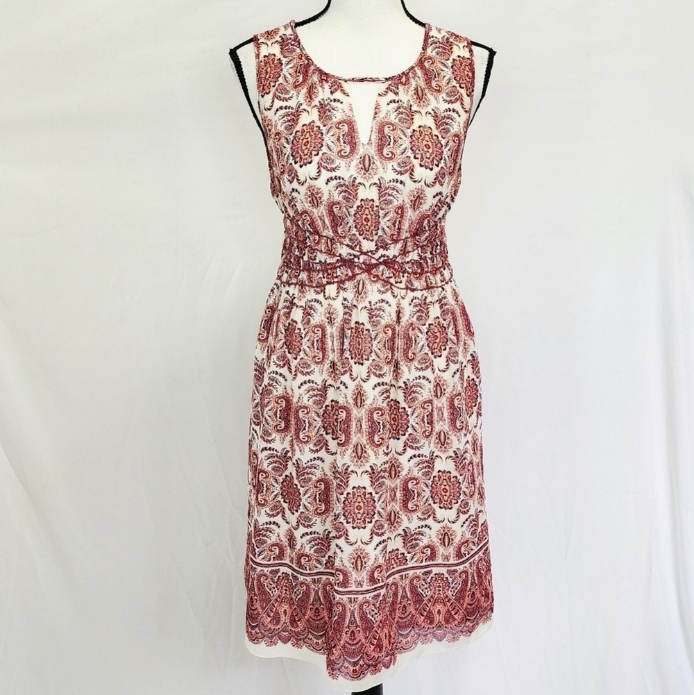 Sophie Max Paisley Print Sleeveless Summer Dress